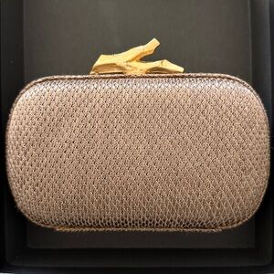 NWT Diane Von Furstenberg Lytton Raffia Minaudiere